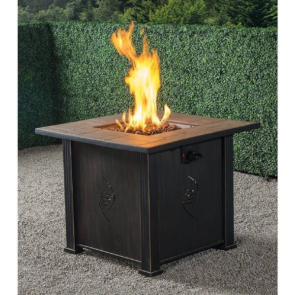 Shop Bond 68487a Lari Outdoor Gas Fire Pit Table With Antique