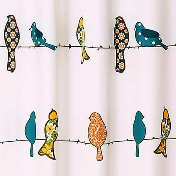 1pc Bird & Floral Pattern Dish Drying Mat, Retro Polyester Dish Drainer Mat  For Kitchen