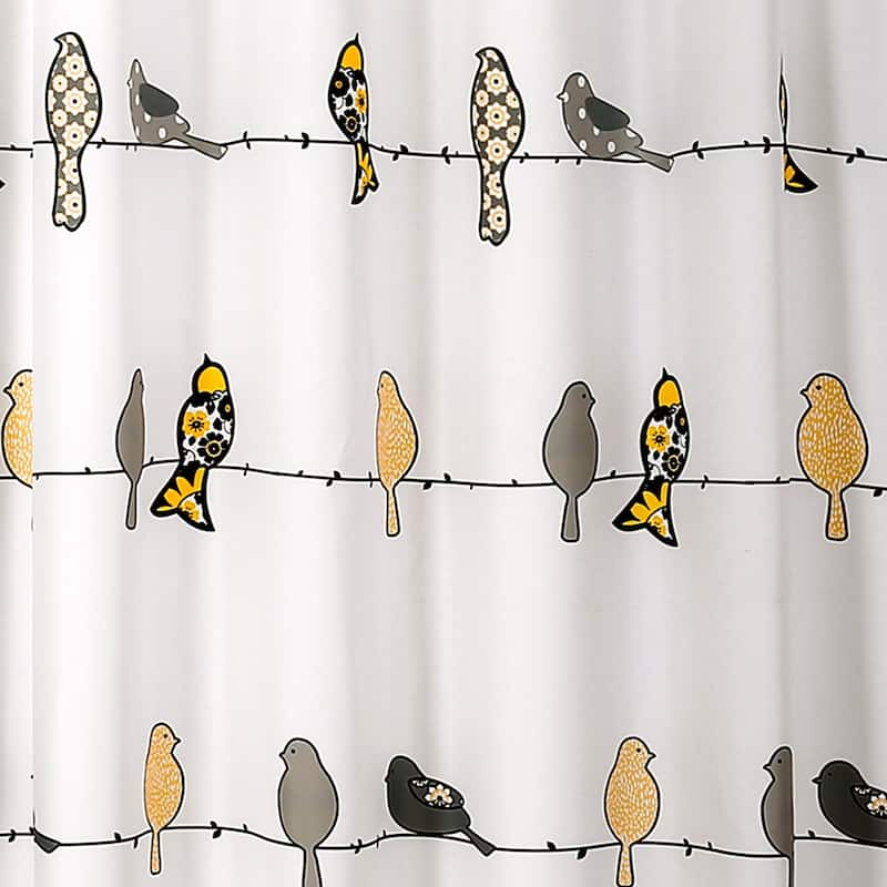 Lush Decor Rowley Birds Shower Curtain