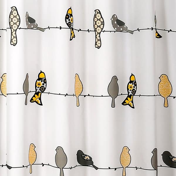 Shop Lush Decor Rowley Birds Shower Curtain Free Shipping On