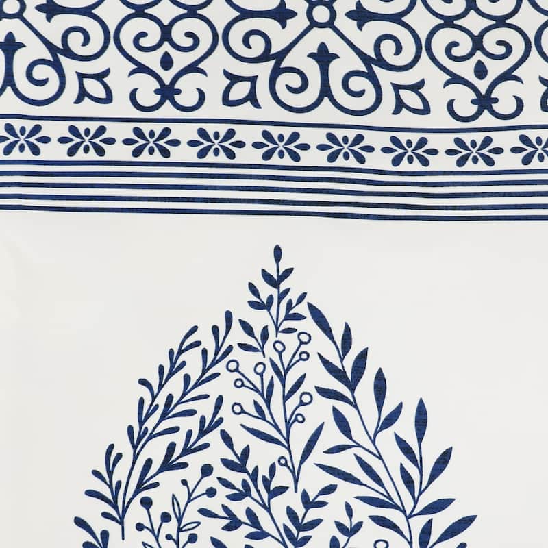 Lush Decor Teardrop Leaf Room Darkening Window Curtain Panel Pair