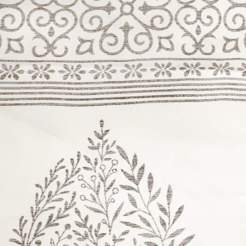 Lush Decor Teardrop Leaf Room Darkening Window Curtain Panel Pair