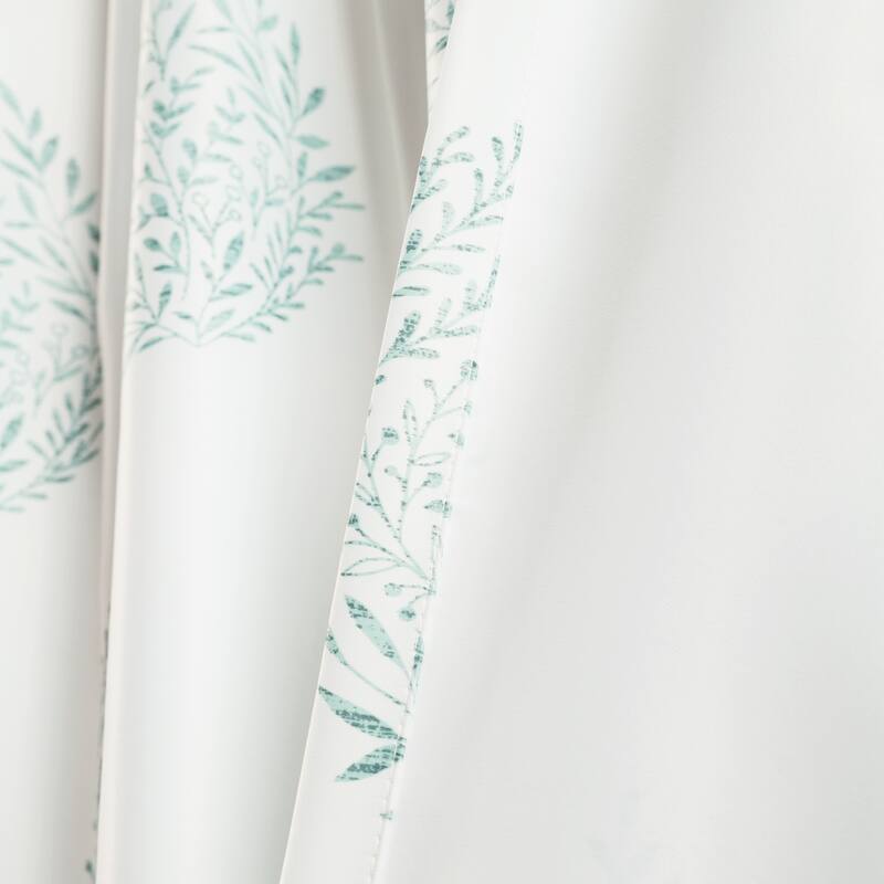 Lush Decor Teardrop Leaf Room Darkening Window Curtain Panel Pair