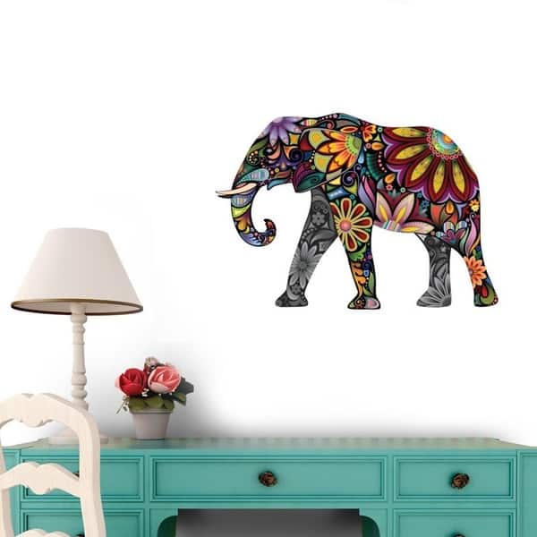 The Cheerful Elephant L And Stick Wall Decals 12 In W X 8 H Vinyl The Cheerful Elephant L And Stick Wall Decals 12 In W X 8 H Vinyl