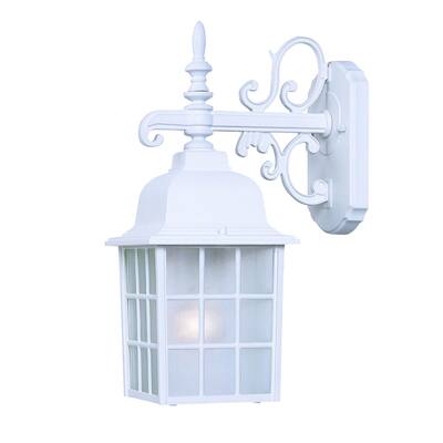 Acclaim Nautica Collection 1-Light Outdoor Textured White Wall Light