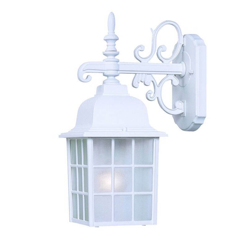 Acclaim Nautica Collection 1-Light Outdoor Textured White Wall Light
