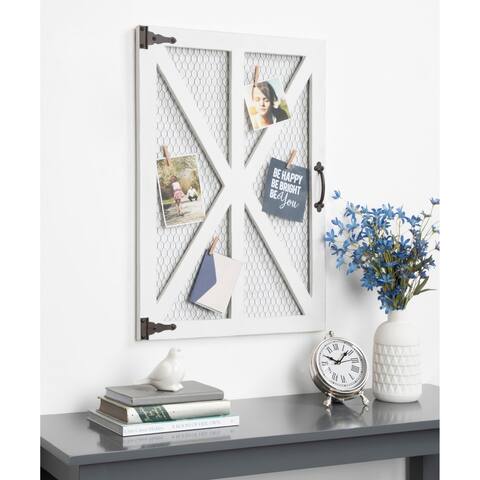 Kate and Laurel Wickett Wood Windowpane Photo Collage Clip Wall Frame