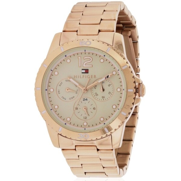 tommy hilfiger rose gold watch ladies