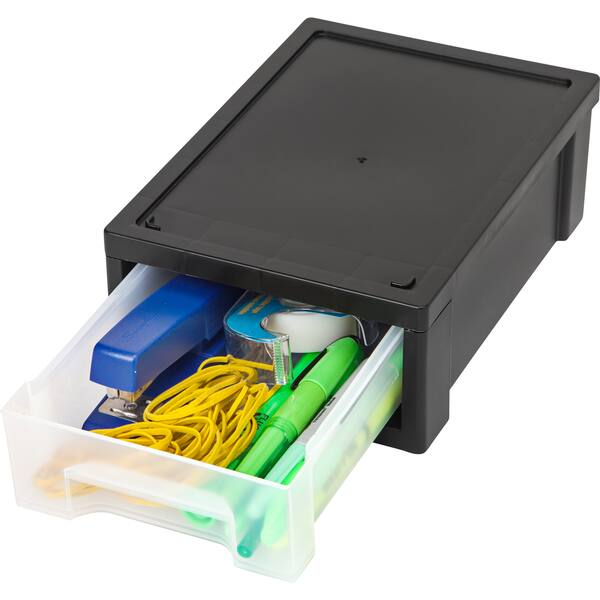 Shop Iris Small Desktop Stacking Drawer 6 Pack Clear Free