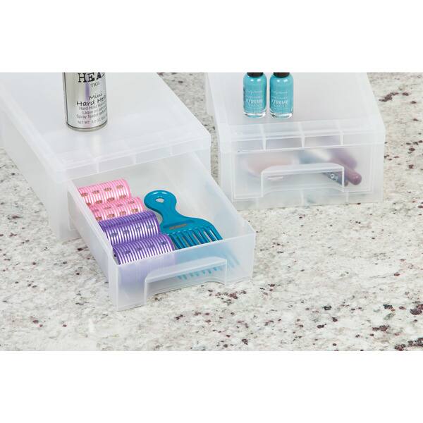Shop Iris Small Desktop Stacking Drawer 6 Pack Clear Free