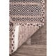 preview thumbnail 17 of 18, Nuloom Contemporary Flatweave Handmade Diamond Bands Solid Area Rug