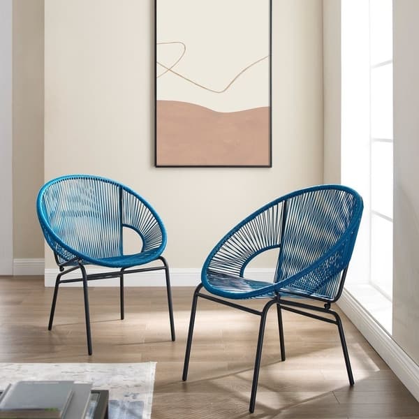 Corvus Sarcelles Woven Wicker Patio Chairs Set Of 2 On Corvus Sarcelles Woven Wicker