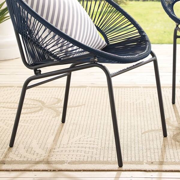 Corvus Sarcelles Woven Wicker Patio Chairs Set Of 2 Corvus Sarcelles Woven Wicker