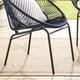 Corvus Sarcelles Woven Wicker Patio Chairs (Set of 2) - Thumbnail 12
