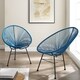 Sarcelles Modern Wicker Patio Chairs by Corvus (Set of 2) - Thumbnail 11