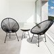 Sarcelles Modern Wicker Patio Chairs by Corvus (Set of 2) - Thumbnail 22