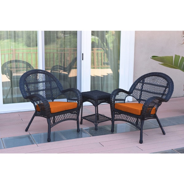 Jeco 3 piece wicker best sale chair set