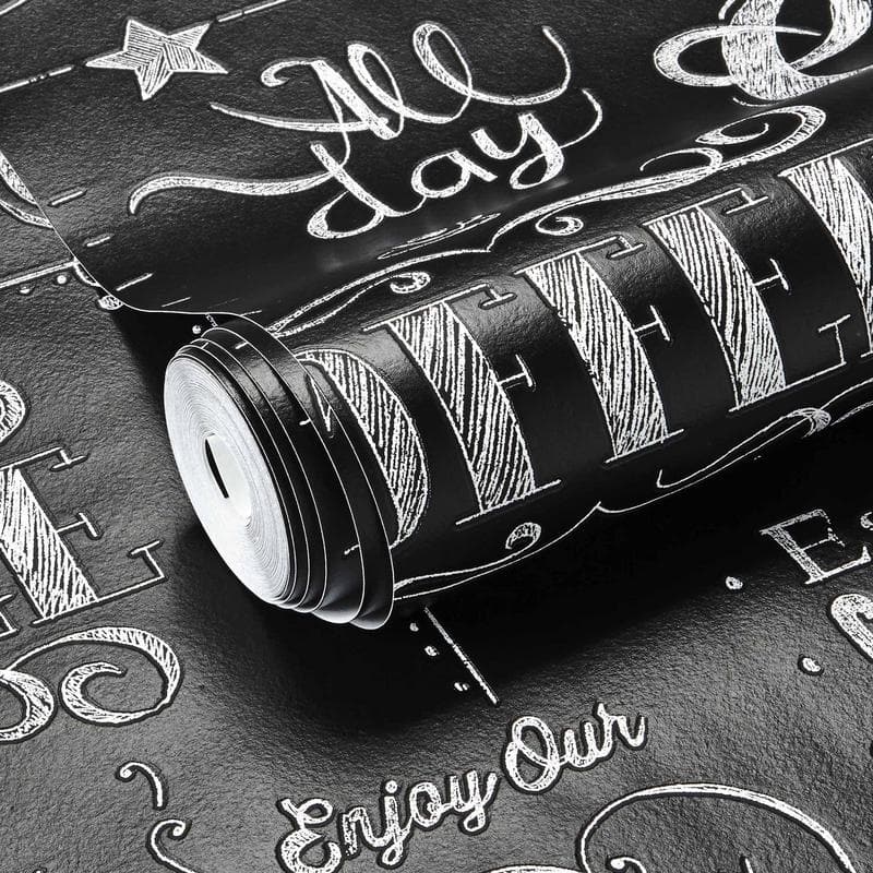 Coffee Shop Black/ White Wallpaper