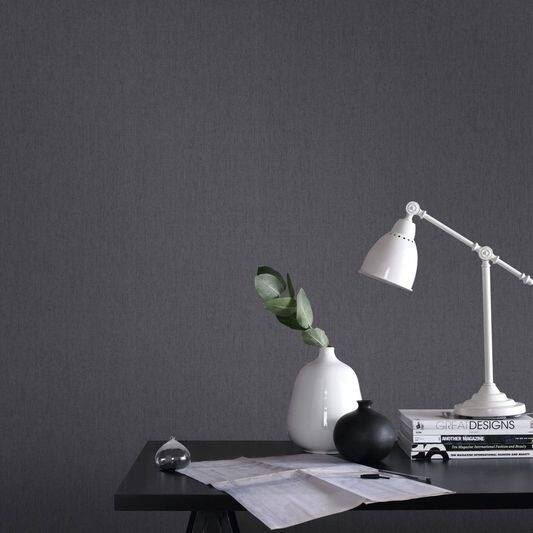 Graham & Brown Calico Charcoal Wallpaper - 20.5 X 396