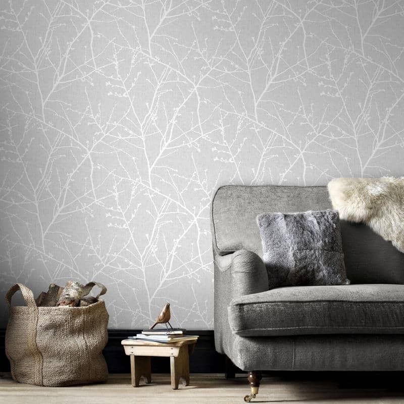 Superfresco Easy Innocence Grey Wallpaper