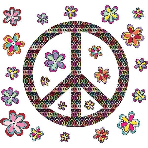 Peace Wall Art Kit - Overstock - 17806369
