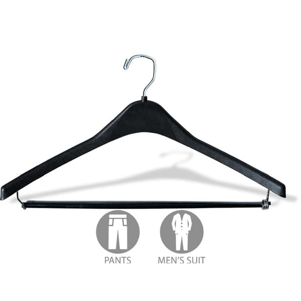 https://ak1.ostkcdn.com/images/products/17806556/Heavy-Duty-Black-Plastic-Coat-Hanger-with-Locking-Pant-Bar-Box-of-100-1-2-Inch-Thick-Countoured-Hangers-with-Chrome-Hook-a47ddd37-5e67-433c-900a-910e236c5043_600.jpg?impolicy=medium