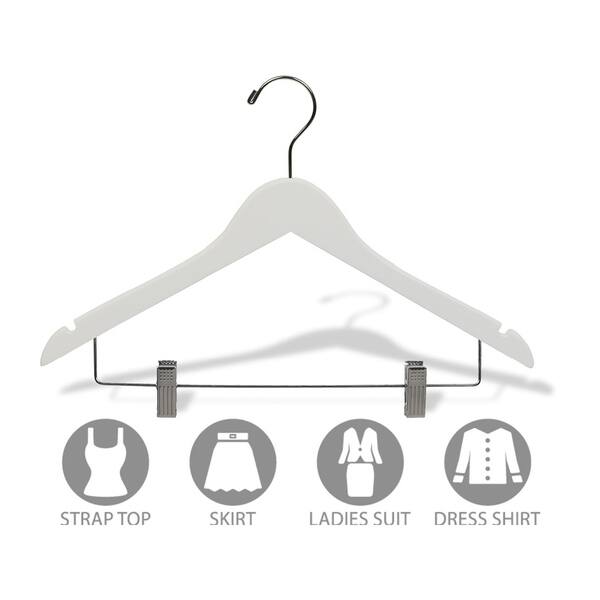 Kids Hangers with Clips - Toddler & Kid Wood Hanger with Clips