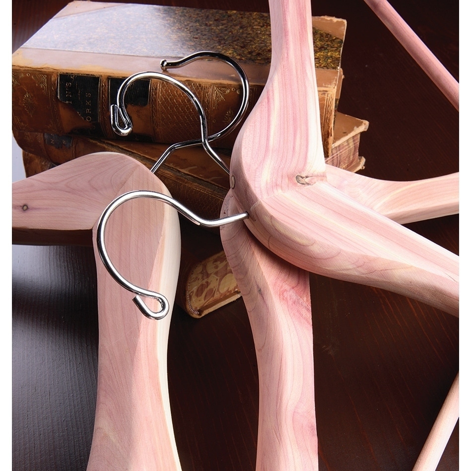 Cedar Contoured Coat Hanger with wide shoulder - More Than A Furniture Store