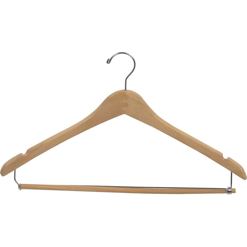 6-Pack Wide Shoulder Wooden Suit Hangers by Casafield - Bed Bath & Beyond -  30827867