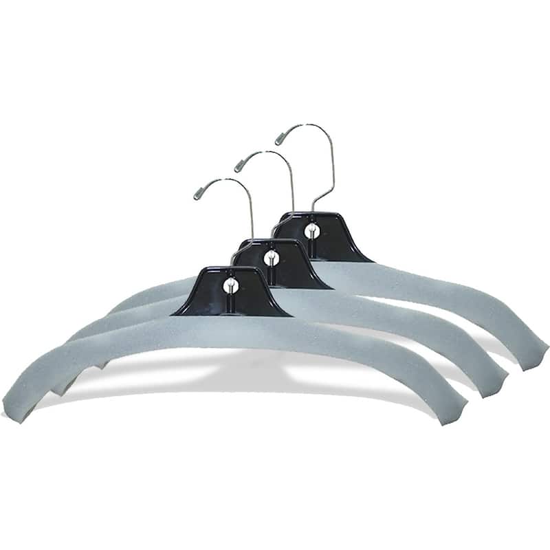 White Foam Hanger Covers, Box of 100 Non-Slip Protective Covers for Standar Sized Hangers