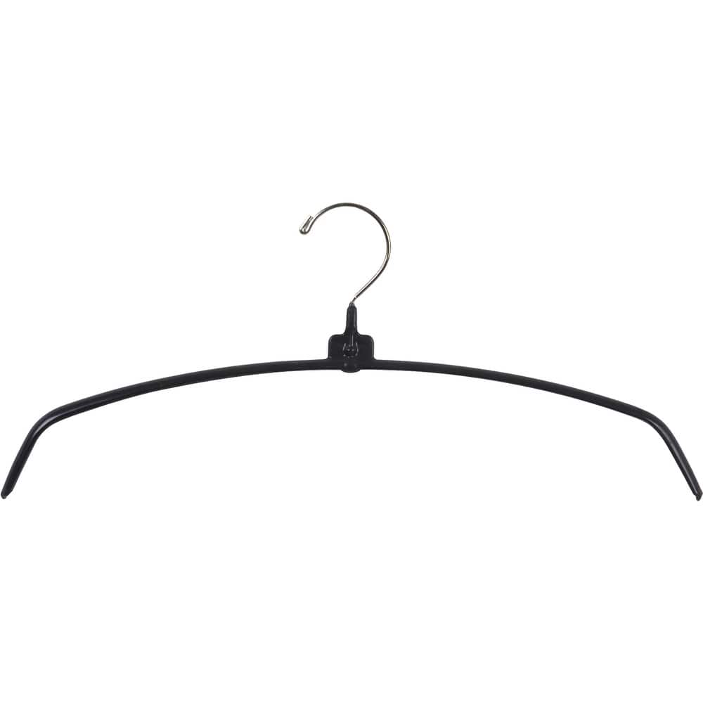 Metal Top Hanger with Non-Slip Black Rubber Coating & Swivel Hook