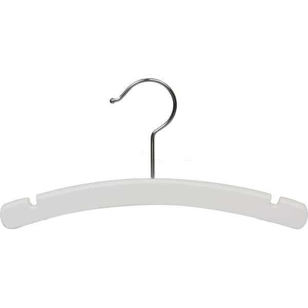 Only Hangers Count of 100 Clear Plastic Children's Dress Hanger with Chrome  Hook 10 inches
