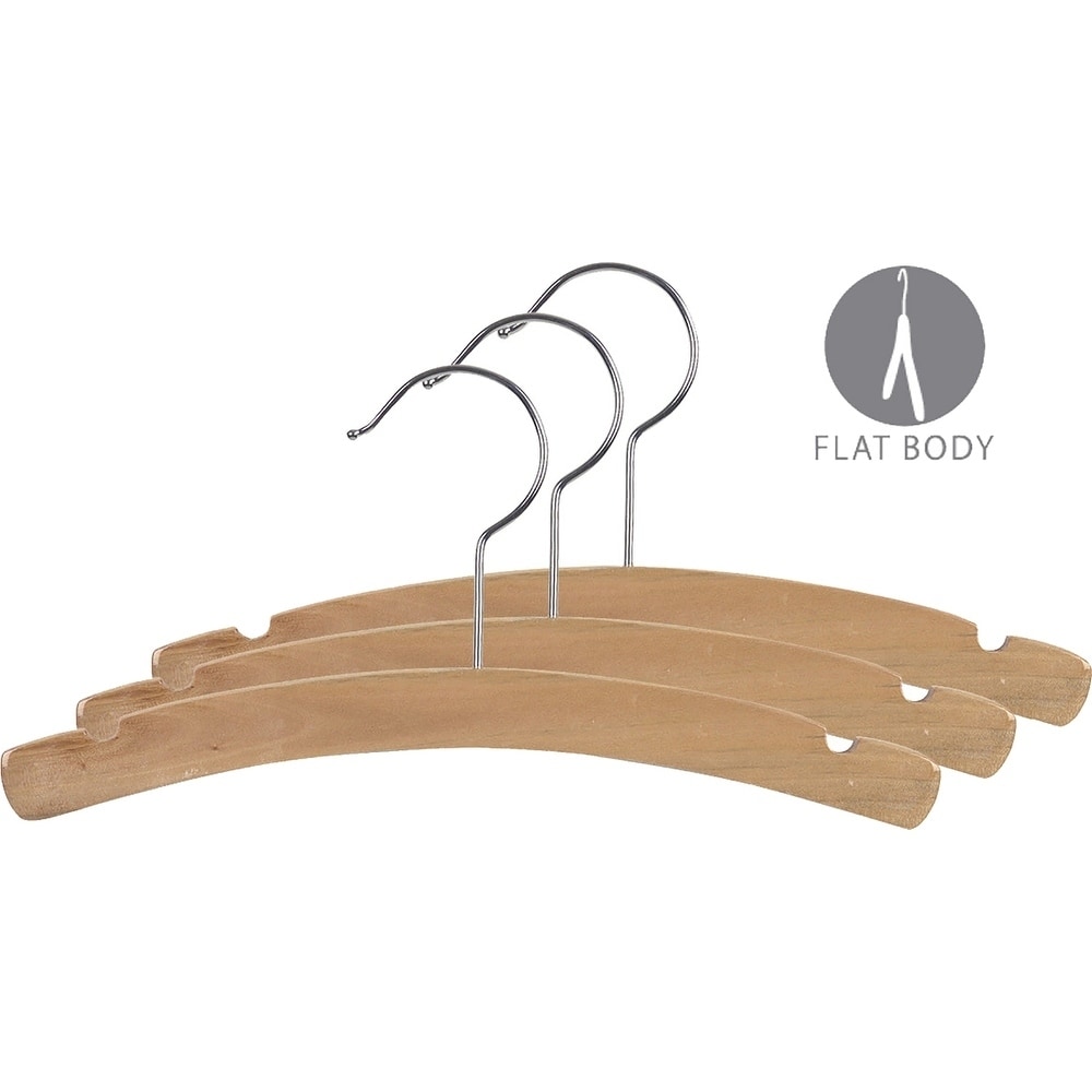https://ak1.ostkcdn.com/images/products/17806647/Rounded-Wooden-Kids-Hanger-with-Natural-Finish-12-Inch-Wood-Top-Hangers-with-Chrome-Swivel-Hook-for-Childrens-Clothes-8e96fc1a-7a68-4353-a867-e1a9a19dfe97.jpg