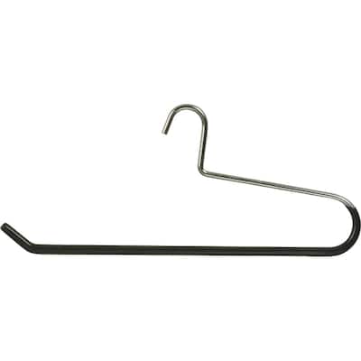Heavy Duty Metal Quilt Hanger, Heavy Guage Steel Hanger with Black Vinyl Non-Slip Coating for Pants Linens or Textiles