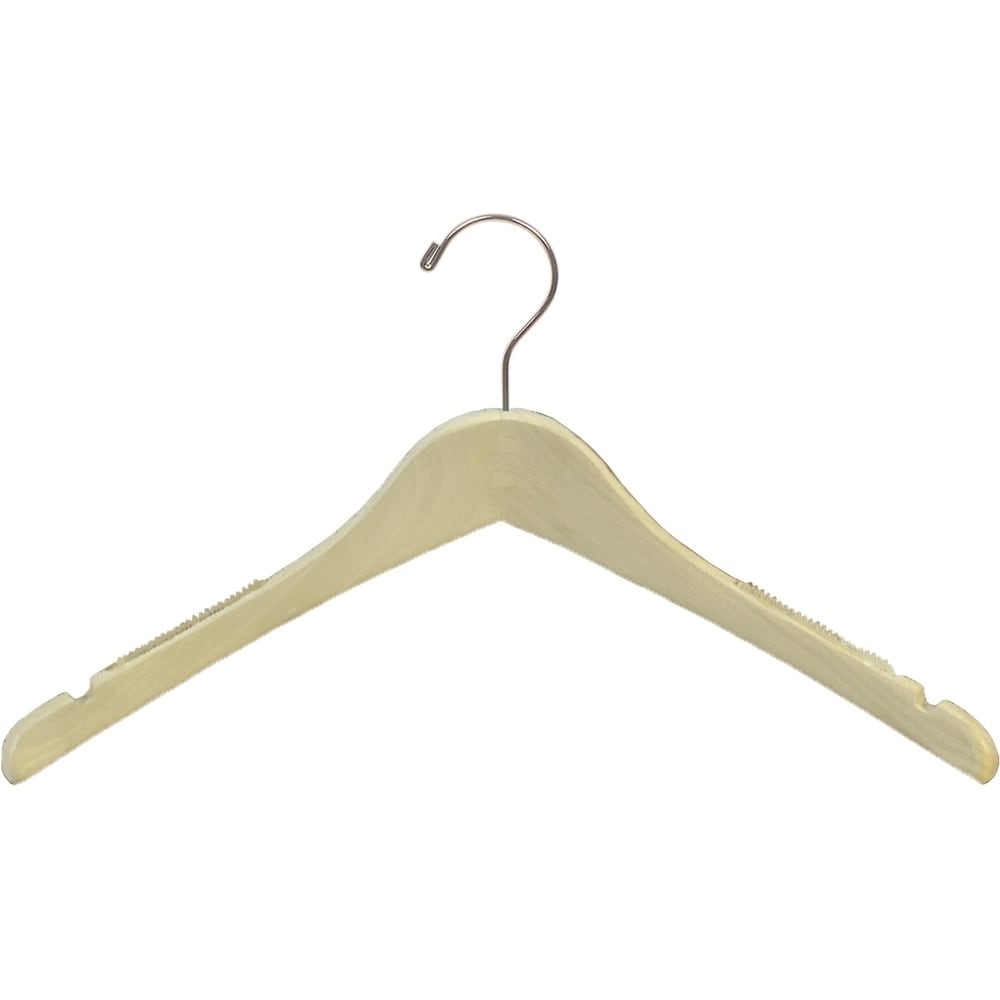 Only Hangers Flat Wooden Dress Hanger Petite Size - Pack of 25