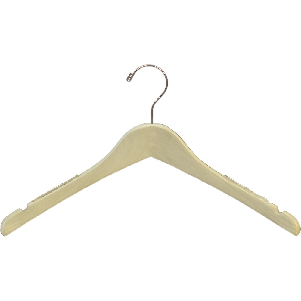 Curved Wooden Top Hanger with Walnut Finish, 1/2 Inch Thick Hangers with  Brass Swivel Hook & Notches For Hanging Straps - On Sale - Bed Bath &  Beyond - 17806554