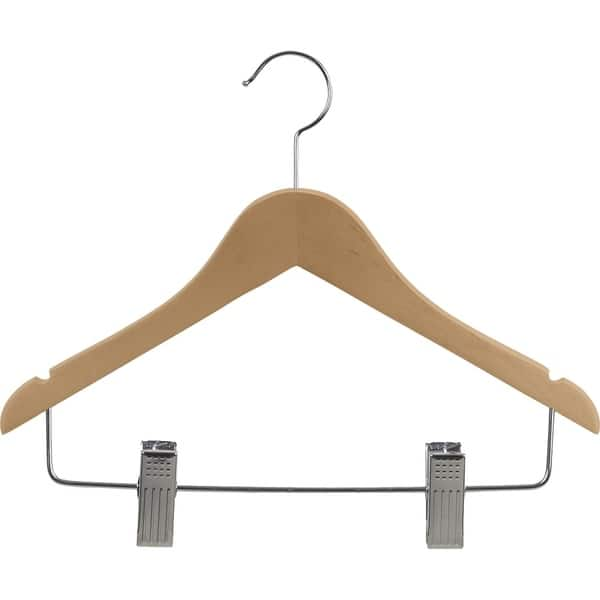 6-Pack Wide Shoulder Wooden Suit Hangers by Casafield - Bed Bath