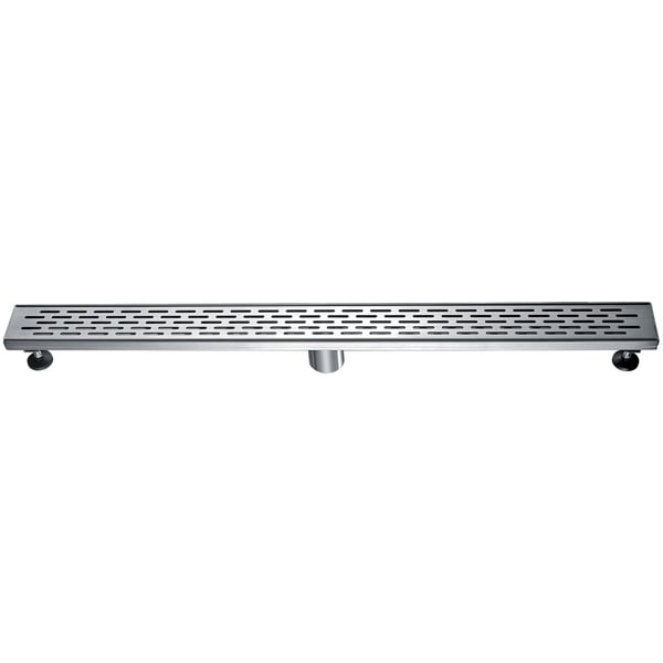 Alfi Brand ABLD36C 36" Modern Stainless Steel Linear Shower Drain with Groove Holes