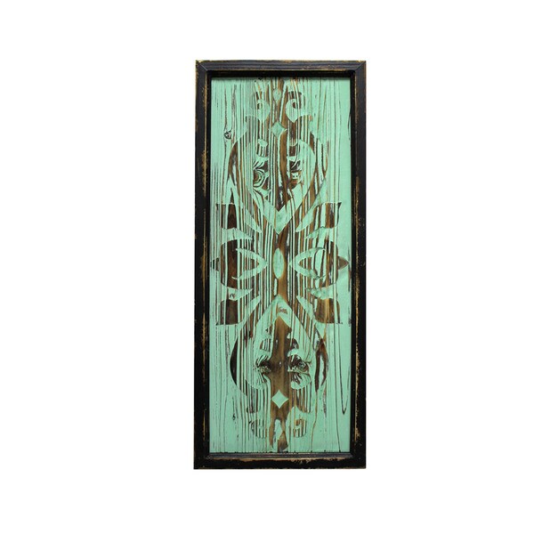 30" Wood Deco- Green