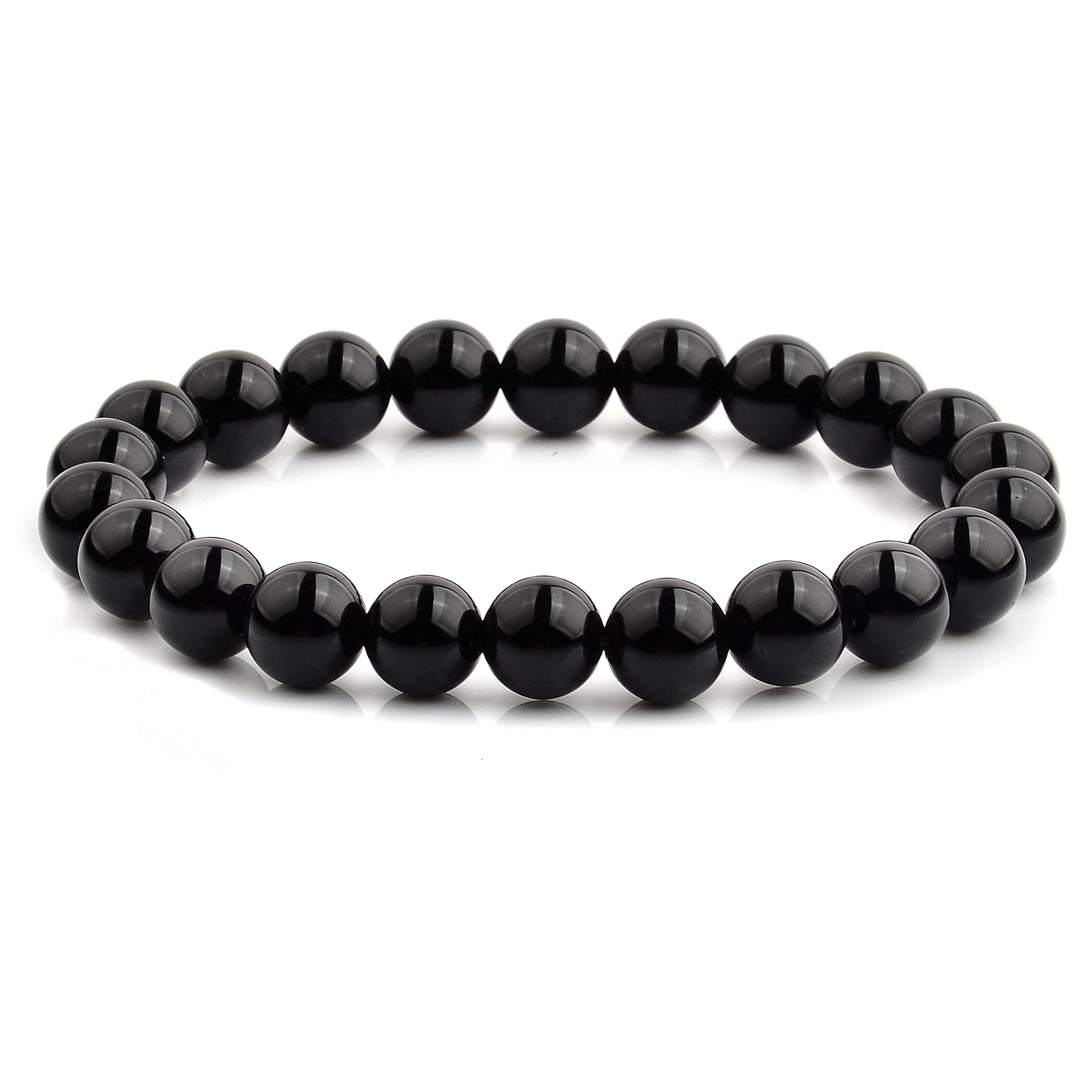 Crucible Polished Natural Stone With Black Onyx Stone Beaded Adjustable Bracelet West Coast Jewelry 10mm Wide Bracelets Clothing Shoes Jewelry Informer Nl