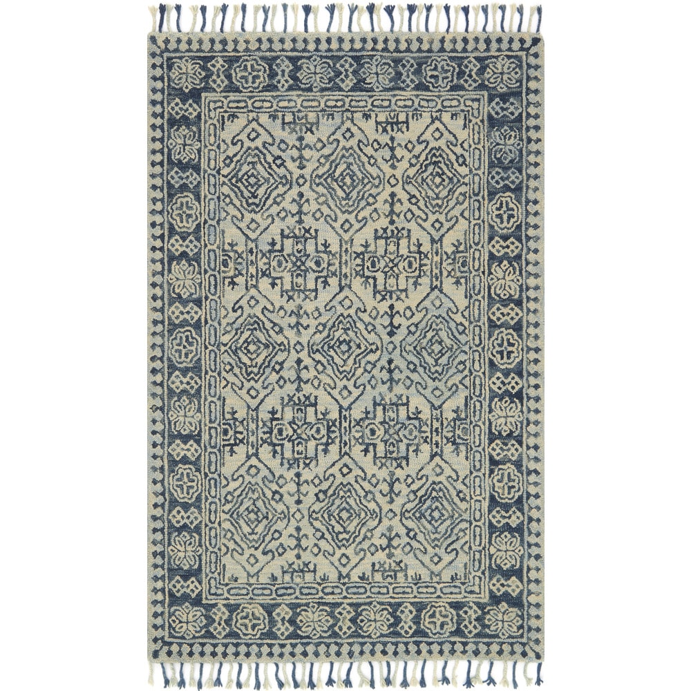 Alexander Home Sahara Mist Boho Hand-Hooked Wool Rug