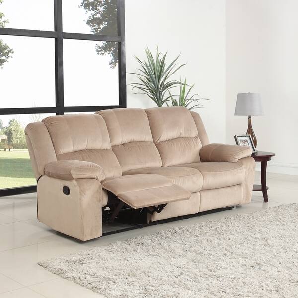 Shop Classic Microfiber Sofa Couch With Ultra Comfortable