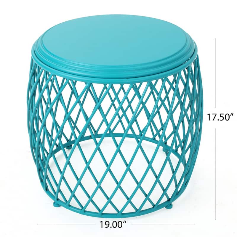 Bryony 19-inch Round Lattice Side Table by Christopher Knight Home