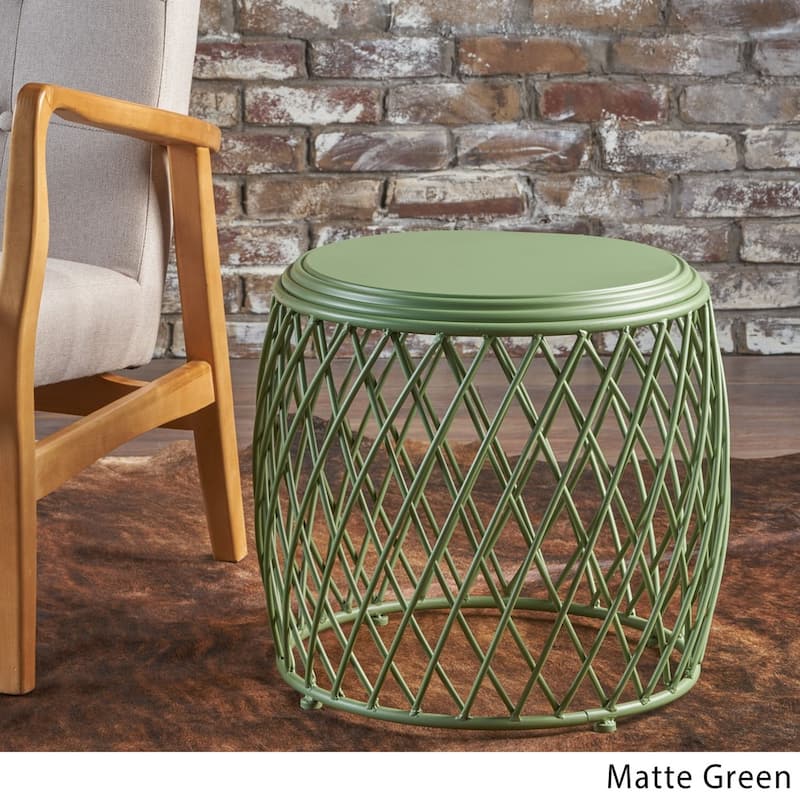 Bryony 19-inch Round Lattice Side Table by Christopher Knight Home