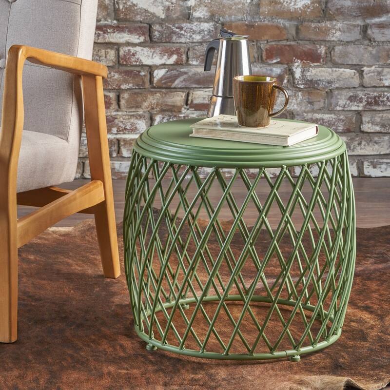 Bryony 19-inch Round Lattice Side Table by Christopher Knight Home
