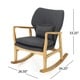 preview thumbnail 20 of 18, Benny Tufted Fabric Rocking Chair by Christopher Knight Home
