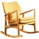 preview thumbnail 3 of 17, Benny Tufted Fabric Rocking Chair by Christopher Knight Home Yellow