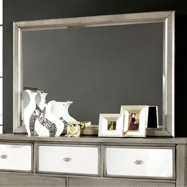 Bryant Modern Style Mirror , Silver