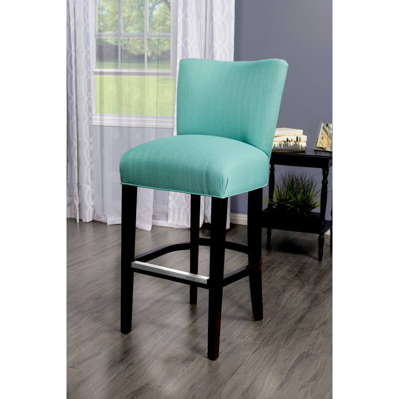 Sole Design Savannah Collection Modern Fabric SACHI Upholstered Counter Bar Stool With Concave