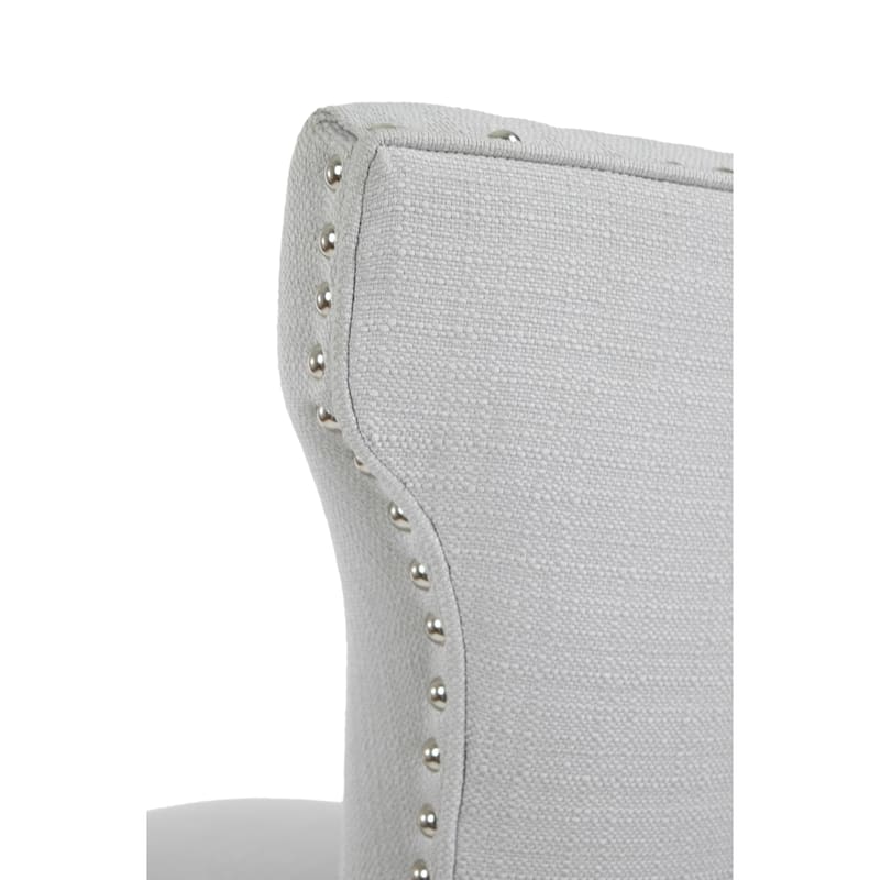 Sole Designs Bella Collection Modern SACHI Fabric Upholstered Counter Bar Stool With Nail Trim & Wingback Design